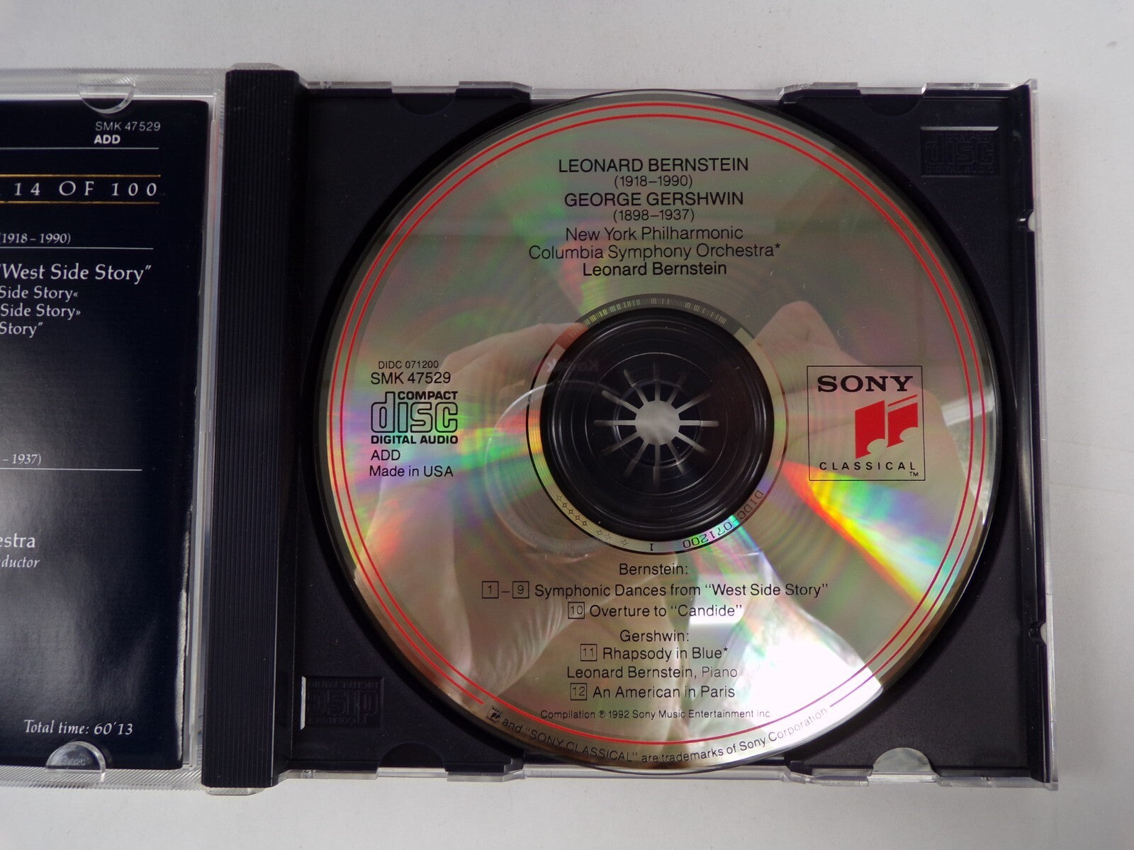 George Greshwin Leonard Bernstein CD #19