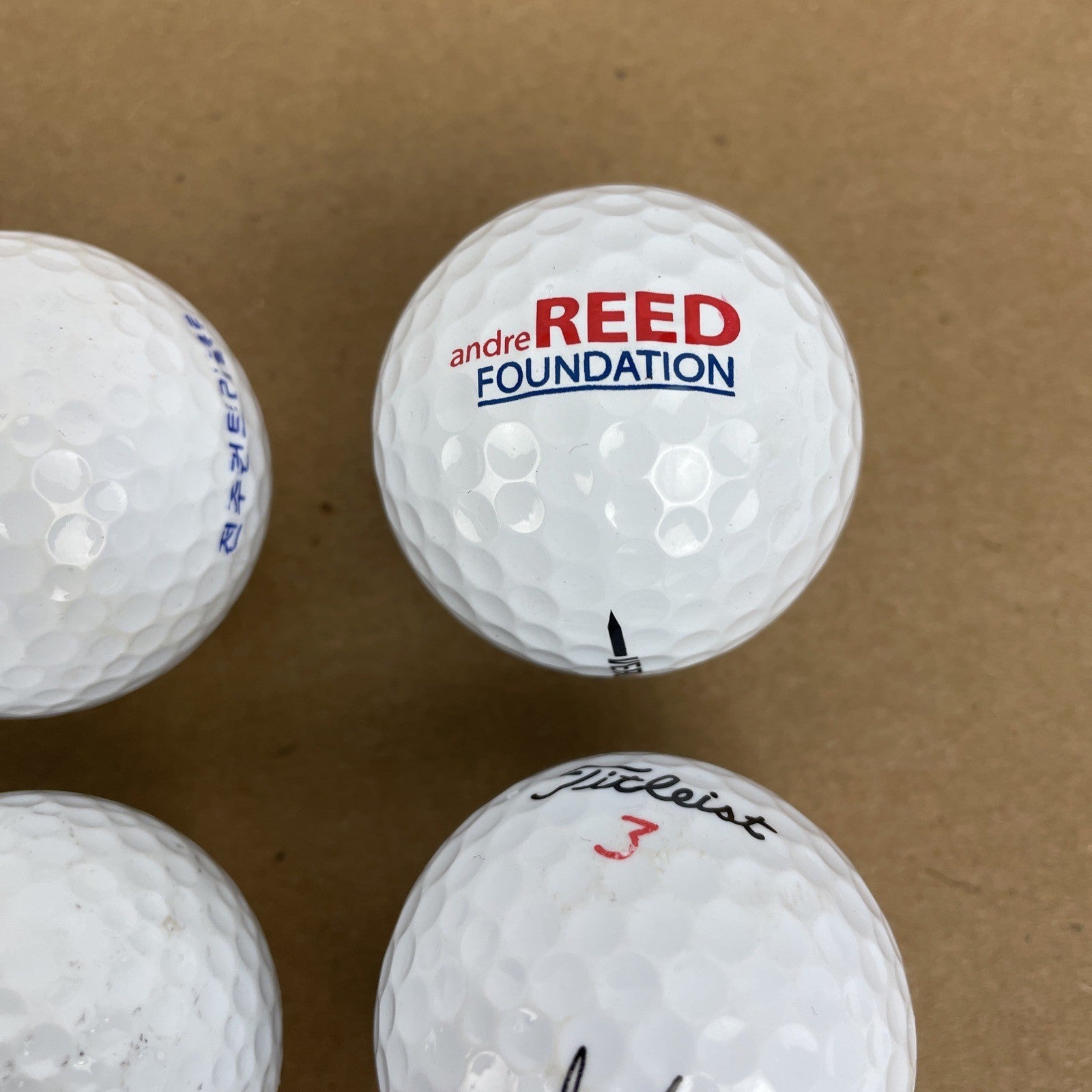 20 x Logo Golf Ball Lot Panda Bull Cali Bear Schwetty Balls FOO KING LONG Booze