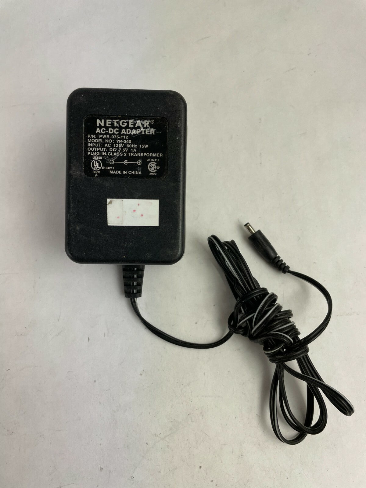 Genuine Netgear Adapter PWR-075-112 Output 7.5 V 1 A  Power Supply Adapter A83