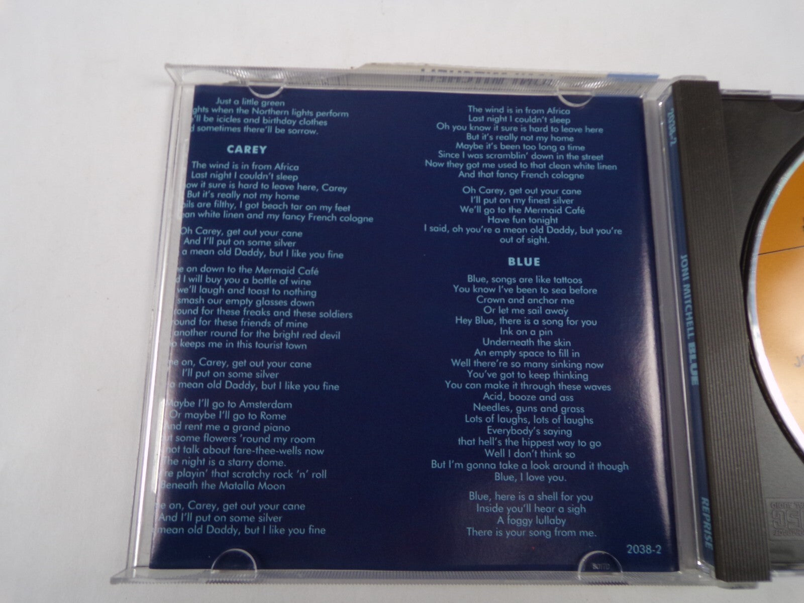 Joni Mitchell Blue All I Want My Old Man Little Green Blue River CD#58