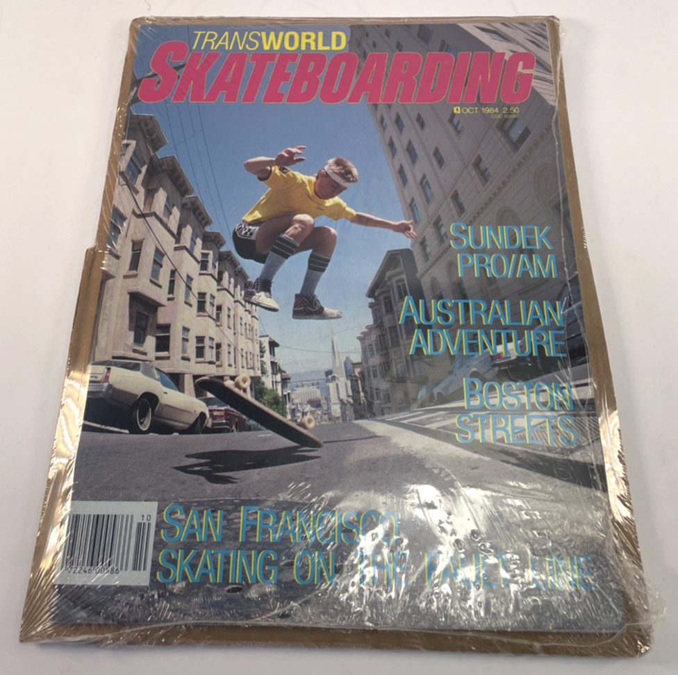 Transworld Skateboarding Magazine October 1984 Per Welinder Cover Jeff Phillips