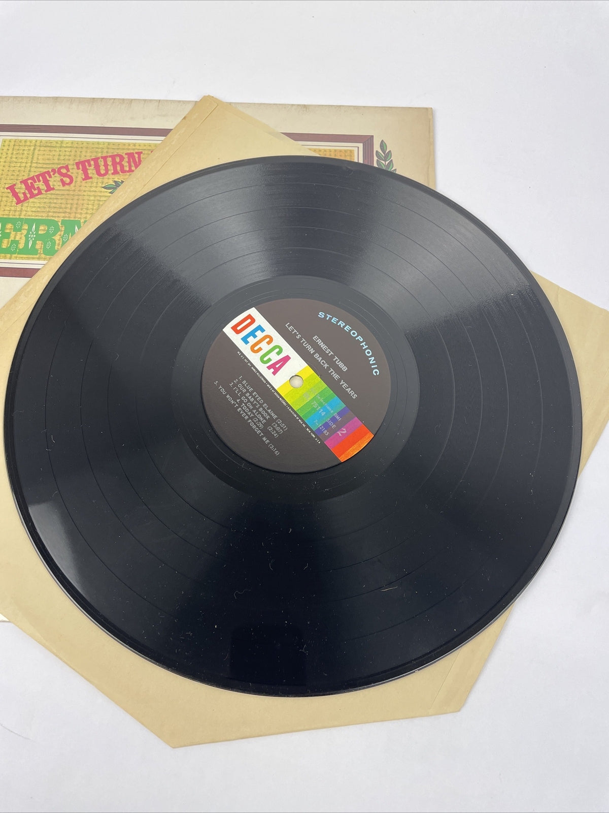 Ernest Tubb Let's Turn Back The Years LP DL75114 Decca 1969 Country Vinyl LP