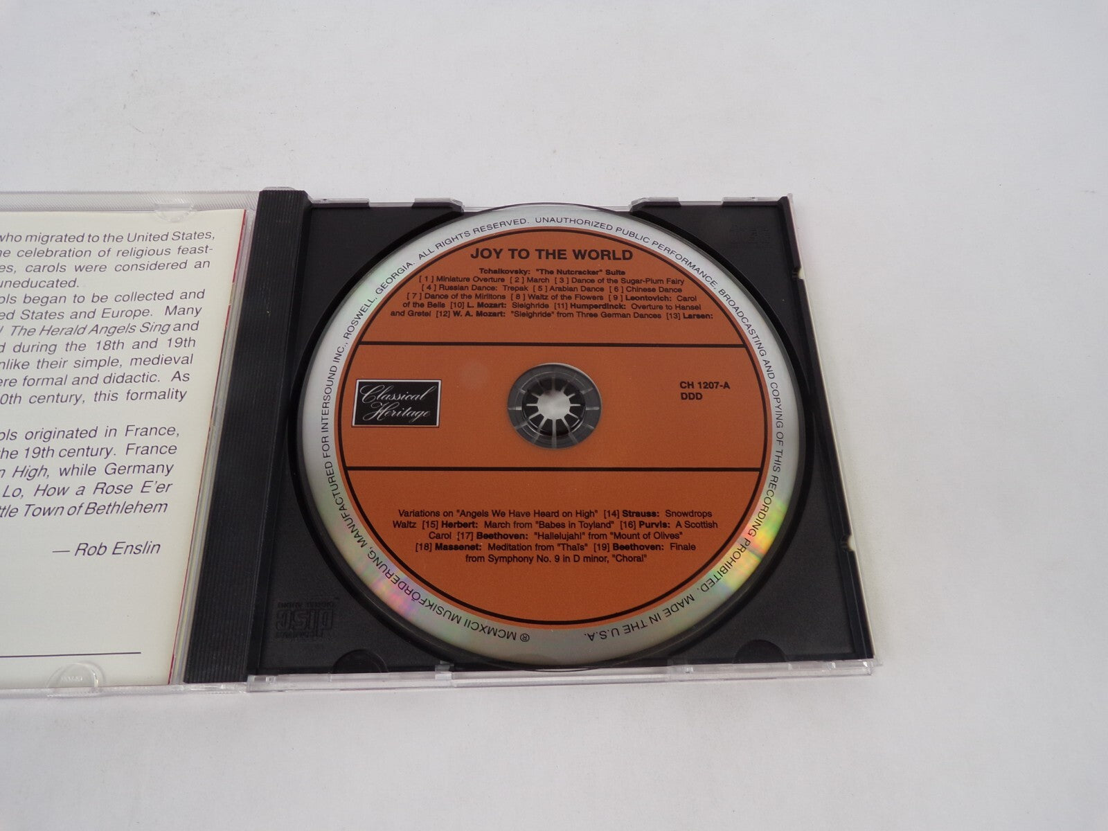 Joy To The World A Nuteracker Christmas Miniature Overture March Dance Of CD#70