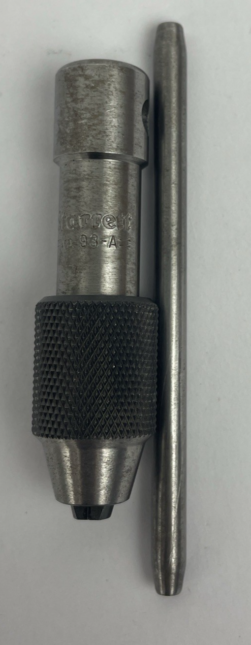 OEM L.S. STARRETT No. 93A 93-A T-Handle Ratcheting Tap Wrench Vintage