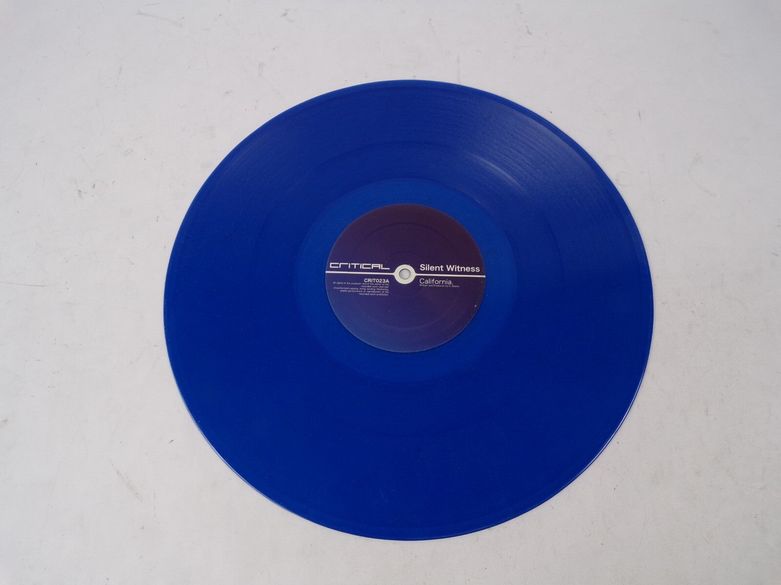 Critical Silent Witness Atlanta California. Vinyl Record