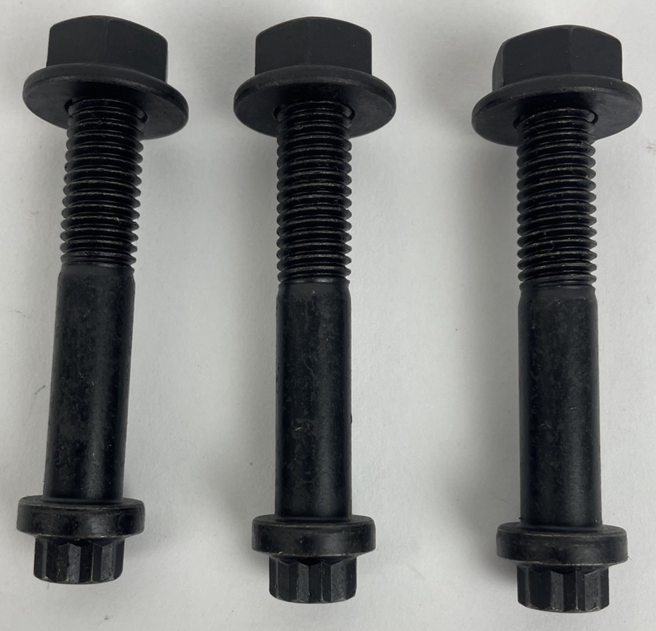 3 x 12 Point Flanged Ferry Bolt = 10.9 Steel F-C 2.75" 70mm Length w Flange Nut