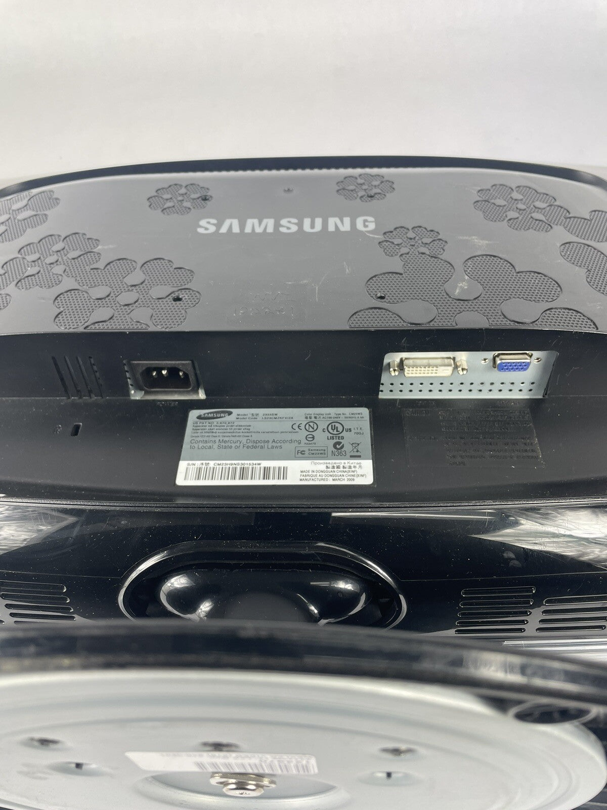Samsung SyncMaster 2333SW 23" Widescreen LCD Computer Display