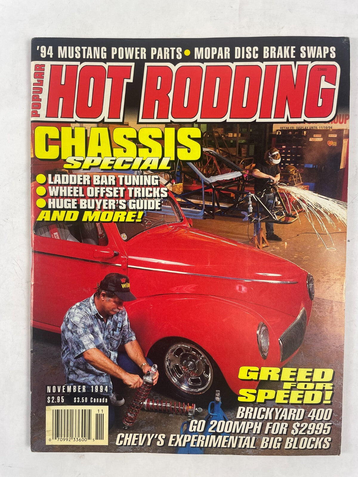 November 1994 Hot Rodding Magazinee Chassis Special Ladder Bar Tuning Wheel Buy