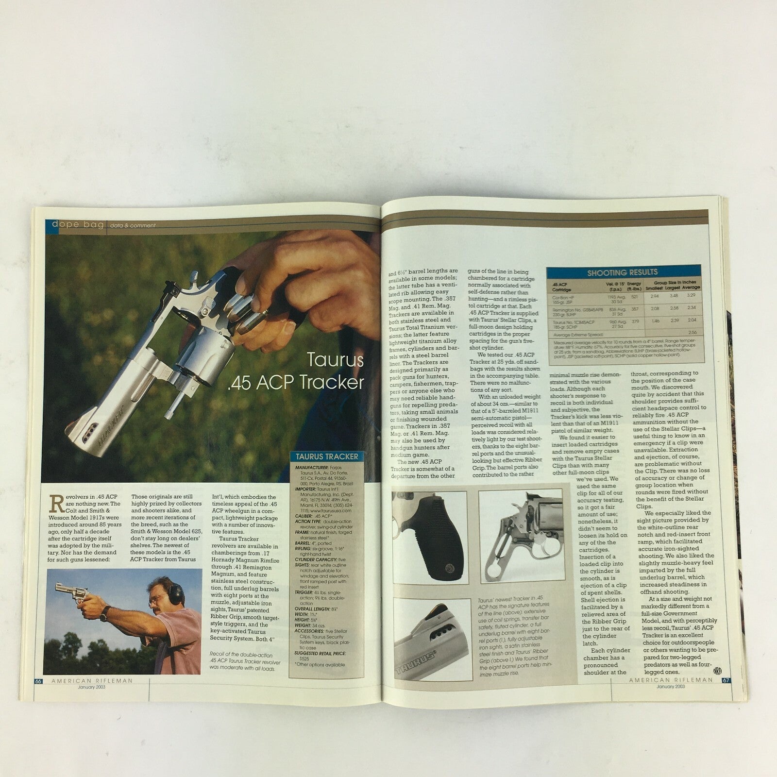 January 2003 American Rifleman Magazine Mastering the Draw From Concealment