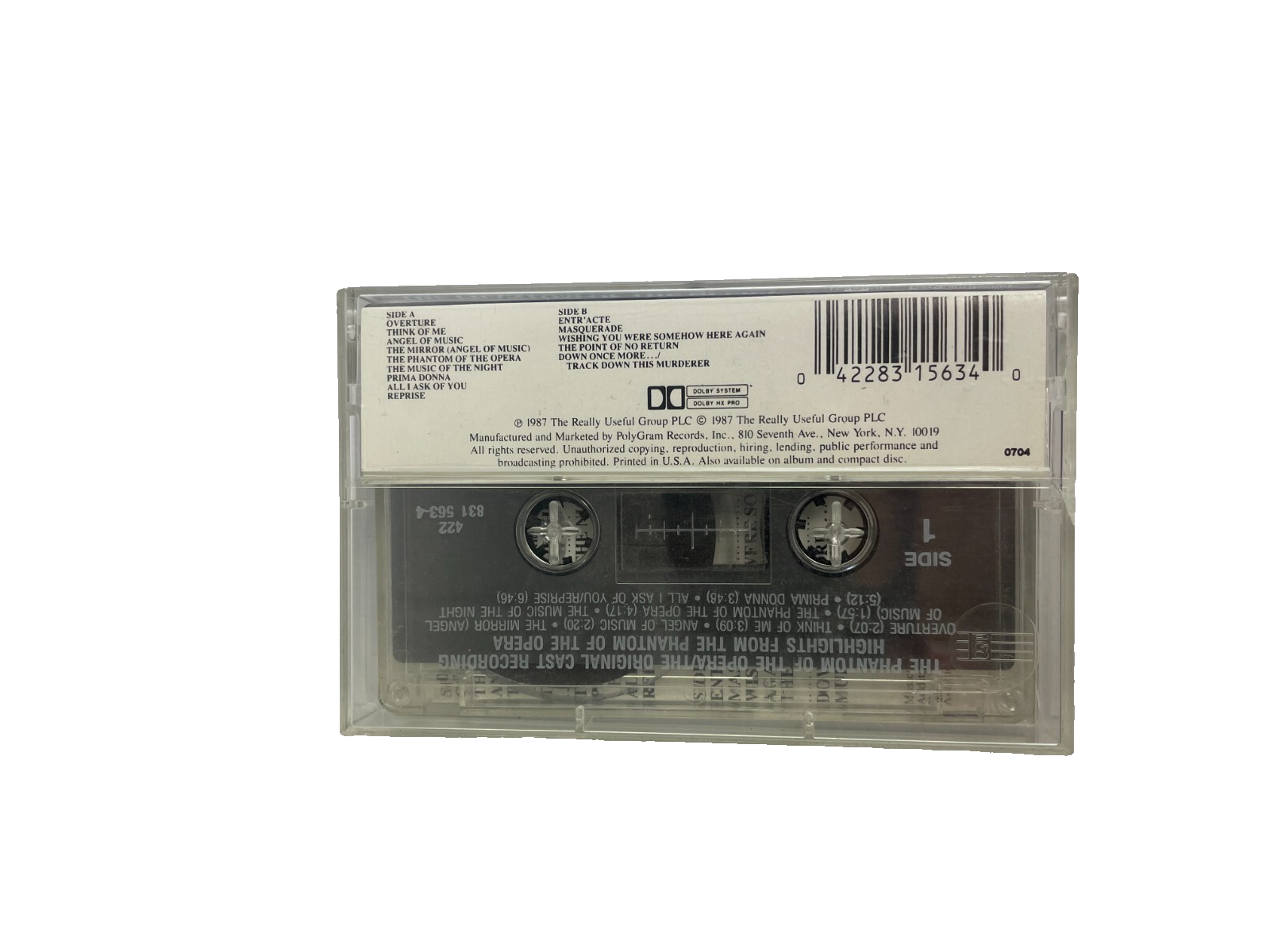 Highlights from The Phantom of the Opera Michael Crawford Sarah #Cassette