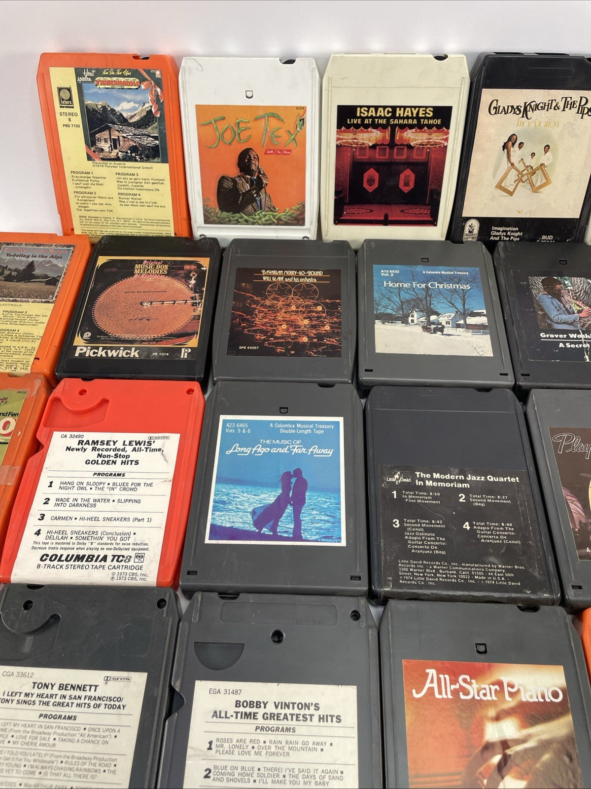 8 Track Audio Music Tapes Lot Of 34 Crazy Assortment of Genre