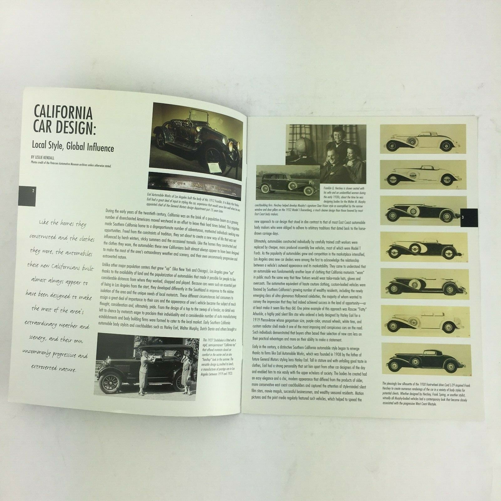 Summer 2009 PetersenQuarterly California Car design Local Style Global Influence