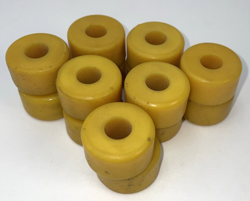 Sector 9 Skateboard Lower Truck Bushings 95a Tracker Yellow Lot of 14 Vintage