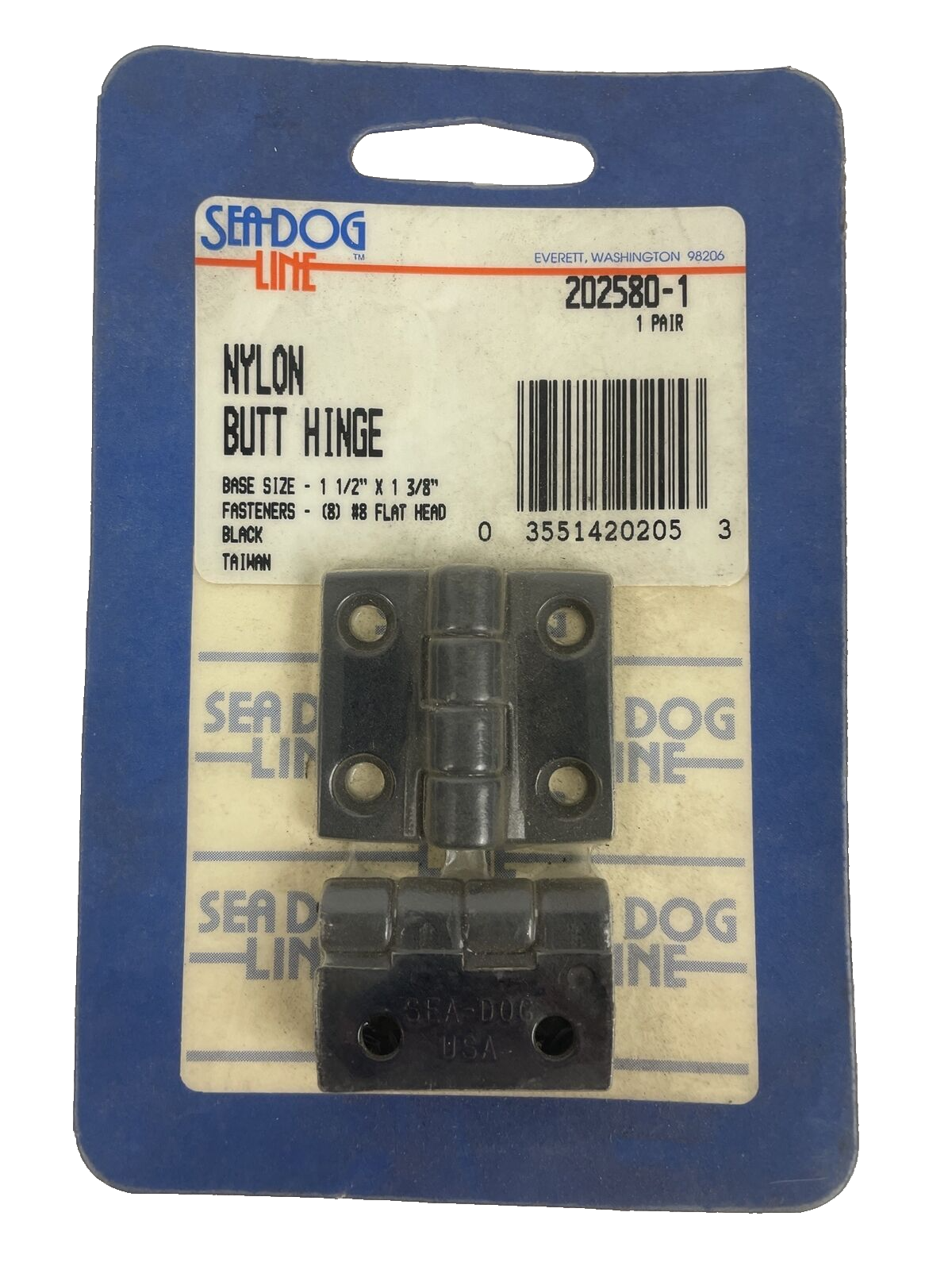 Sea Dog SEADOG Line 202580 NYLON Butt Hinge 1.5" X 1-3/8" Pair - LOOK