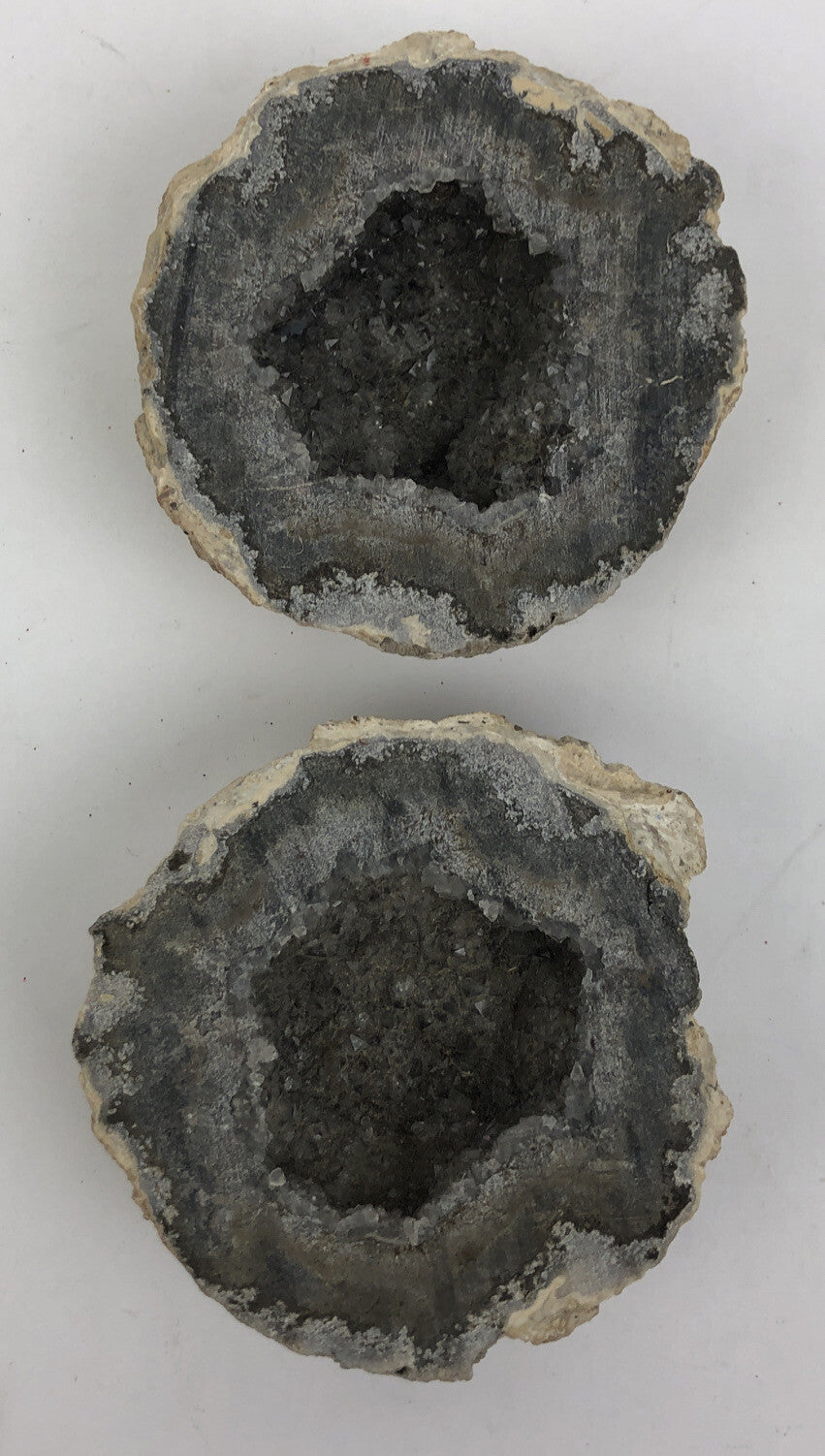 Whole COCONUT GEODE Cut Clear QUARTZ IT SPARKELS GREAT GIFT Each 1.5” X 3” Each
