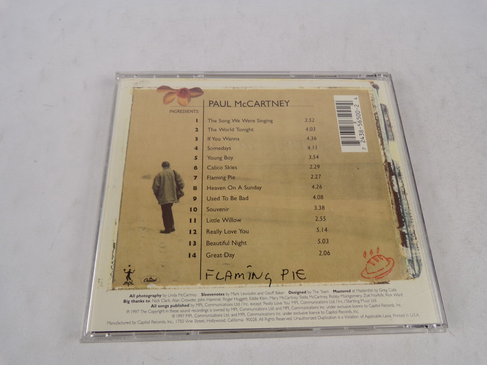 Flaming Pie Paul Mc Cartney The Song We Were Singing The World Tonight If CD#19