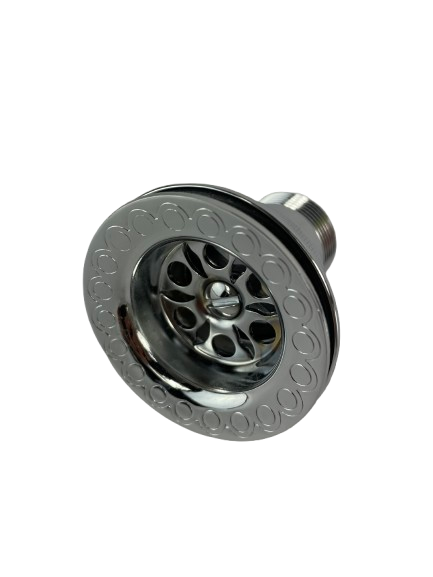 Herbeau Couture 452048 polished chrome 1-1/4 inch bathroom grid strainer
