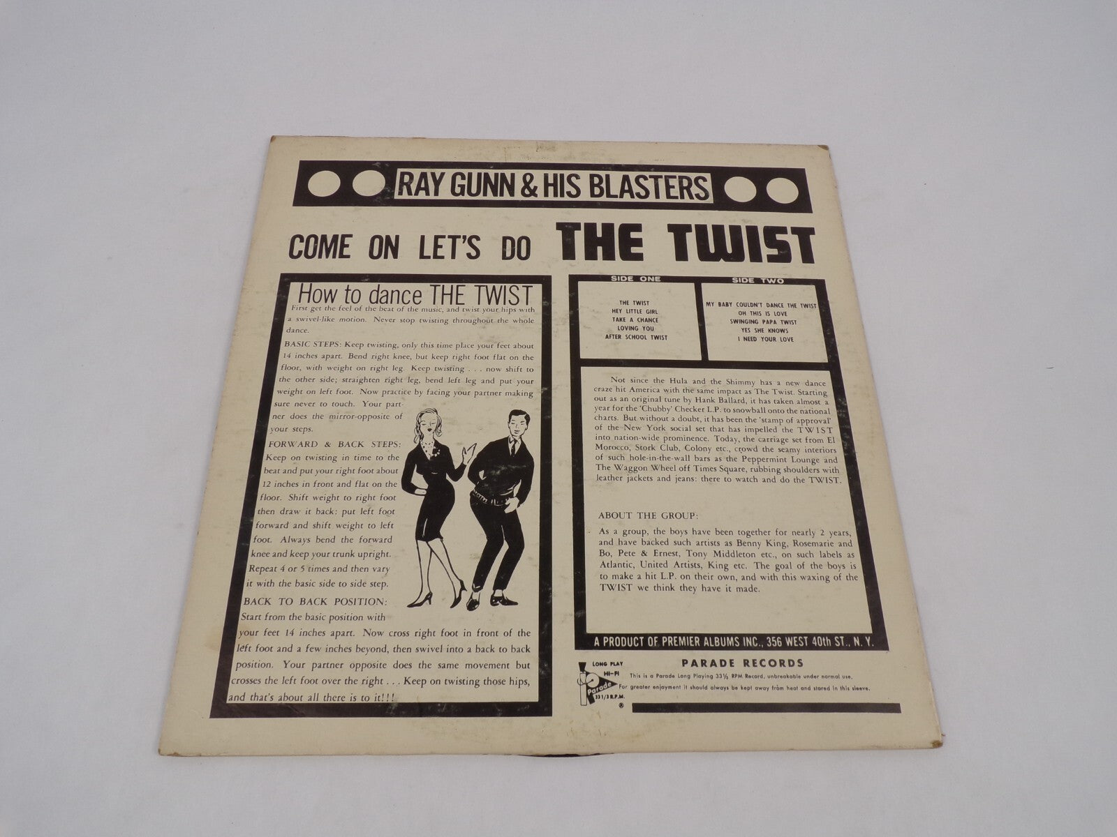 Come On Let's Do The Twist Ray Gunn & His Blasters On This Is Love Vinyl Record