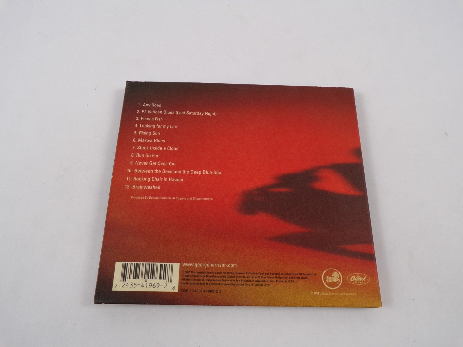 Brainwashed By George Harrison Any Road P2 Vatican Blues Pisces Fish Look CD#45