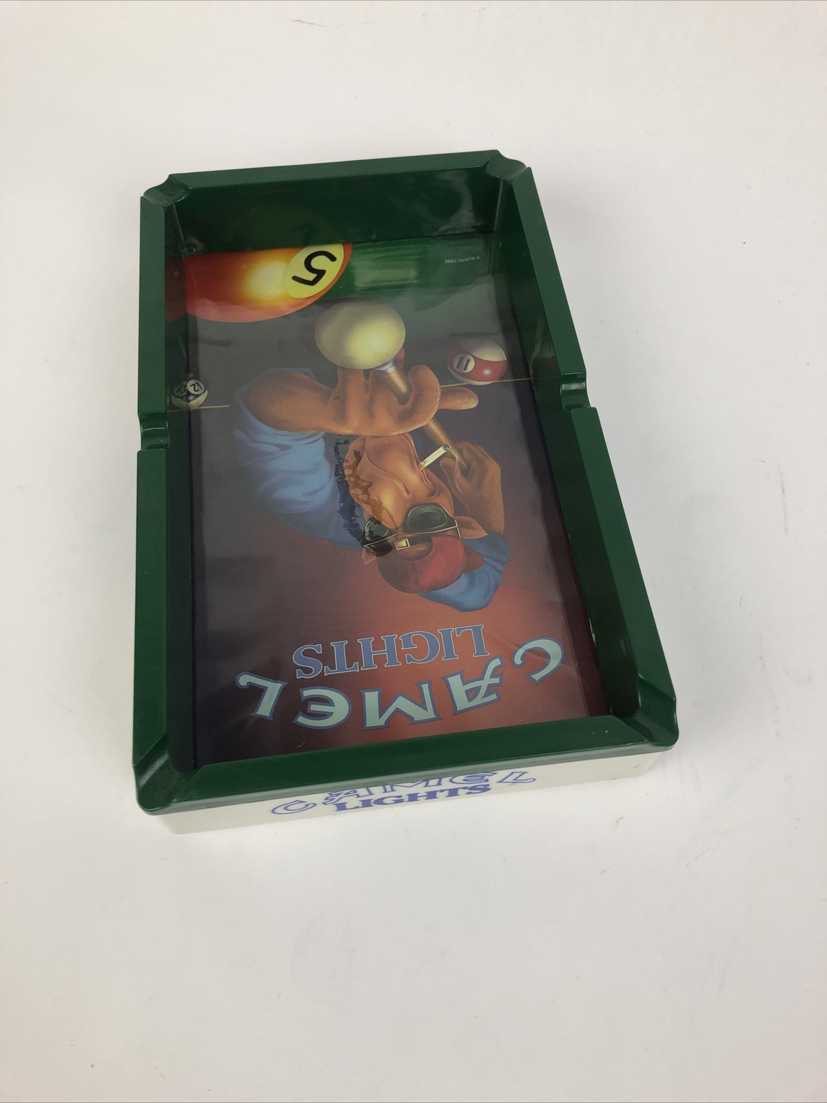 Vintage 1992 Joe Cool Camel Lights Cigarette Billiards Pool Table Ashtray