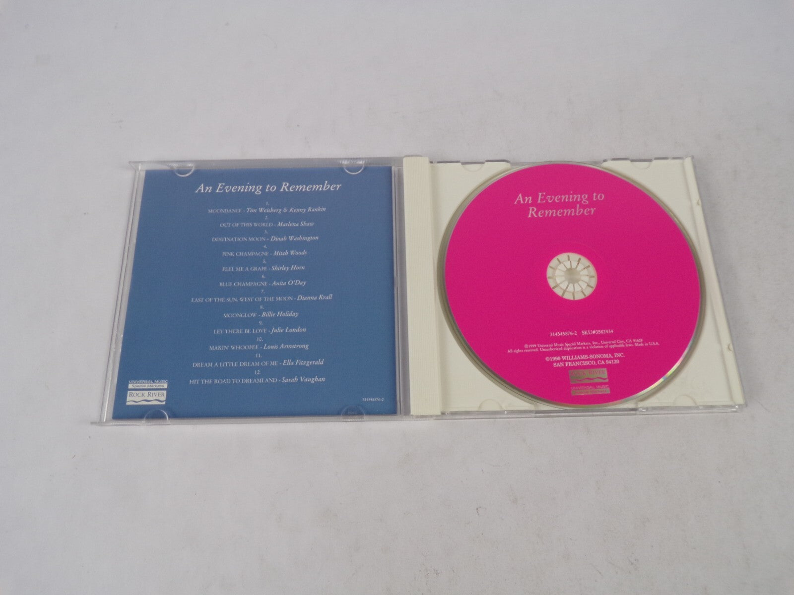 Williams Sonoma An Evening To Remember Moondance Our Of This World DestinatCD#31