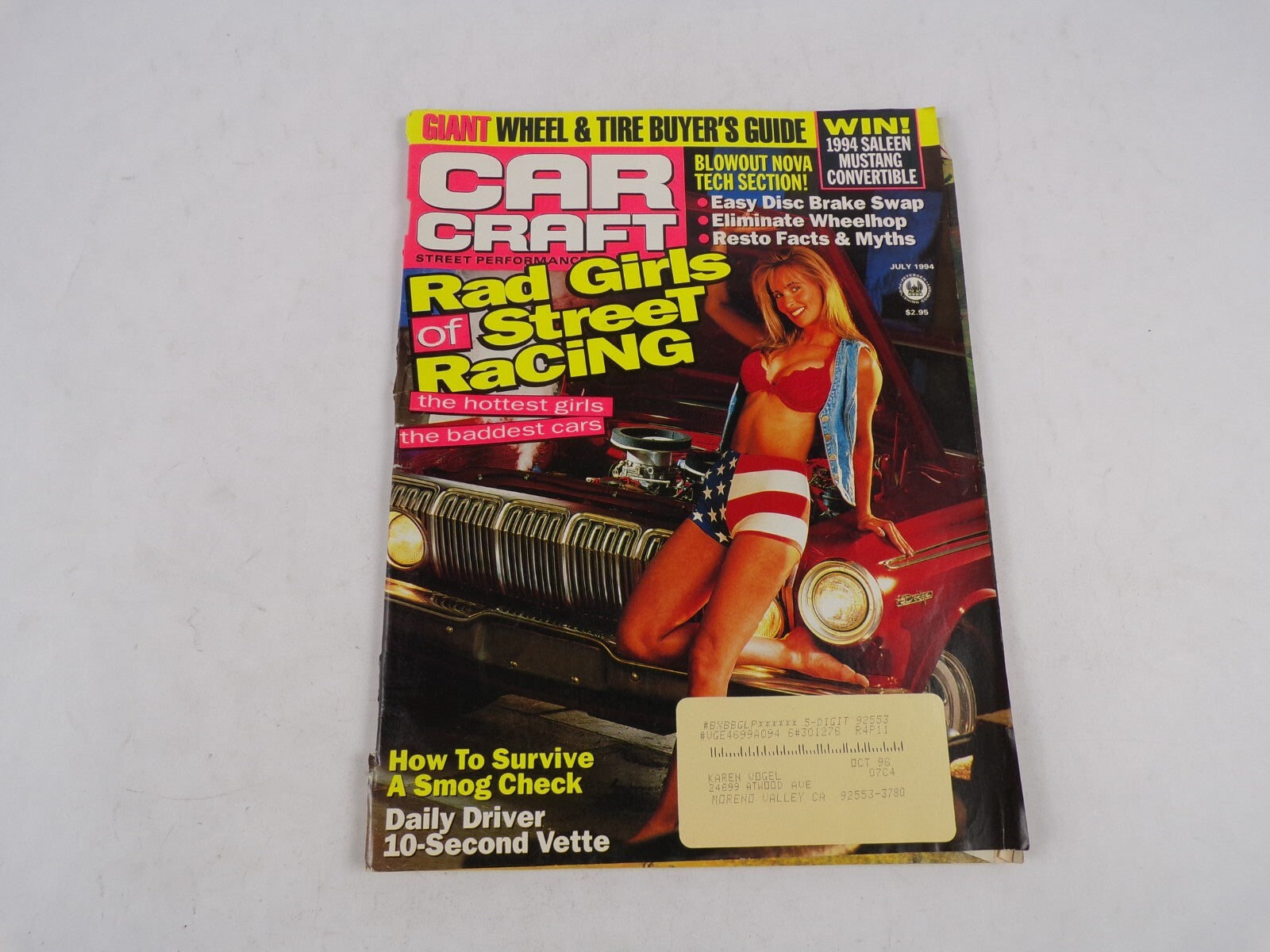 July 1994 Car Craft Rad Girls Of Street Racing Giant Wheel & Tire Buyer's Guide