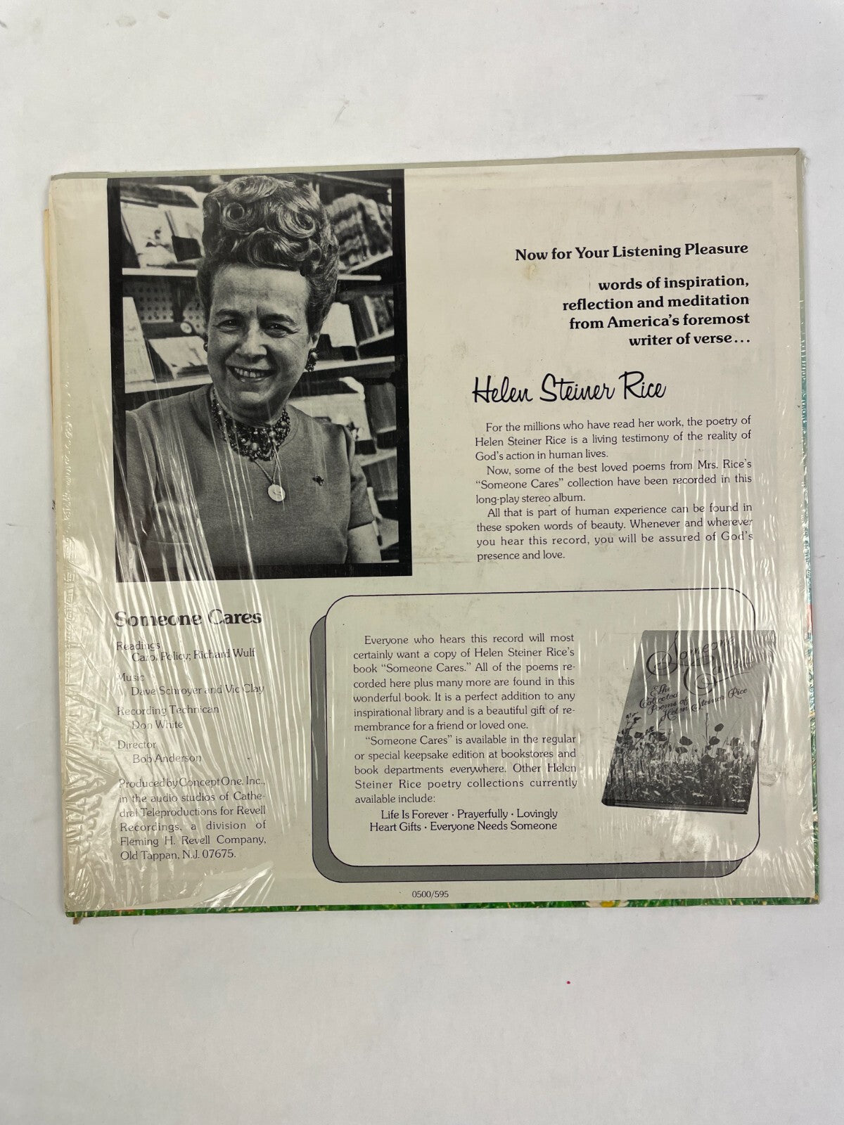 Someone Cares The Collected Poems OfHelen Steiner Rice Bob Anderson Vinyl Record