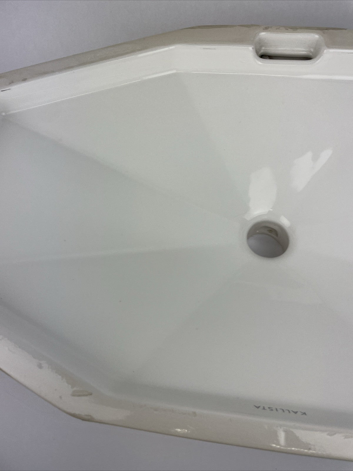 OEM Kallista P72044-WO-7 Jeton Under-Mount Sink W/ Overflow POLISHED White