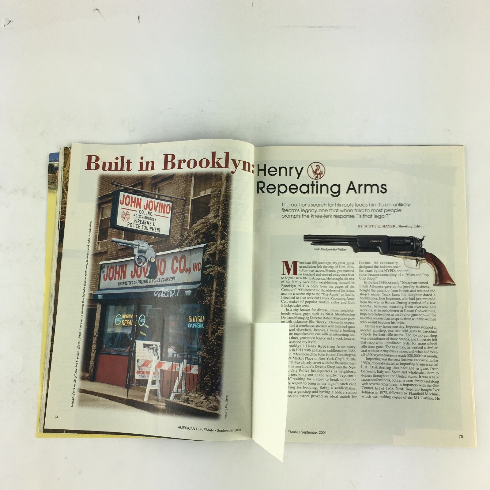 September2001 American Rifleman Magazine One At a Time Blaser's K95 Won The West