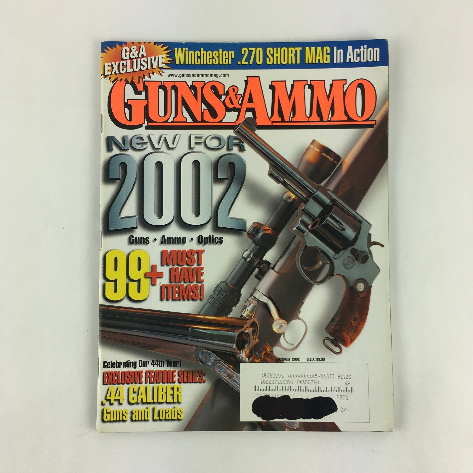 January 2002 Guns & Ammo Magazine .44 Caliber Guns and Loads Winchester .270 Mag