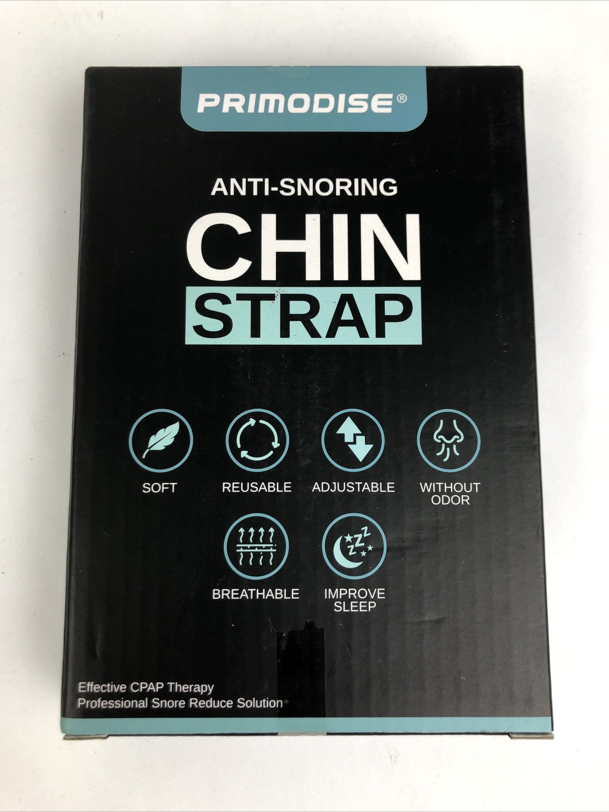 5 x Adjustable Anti Snoring Chin Strap Snoring Solution Sleep Better Black OSFA