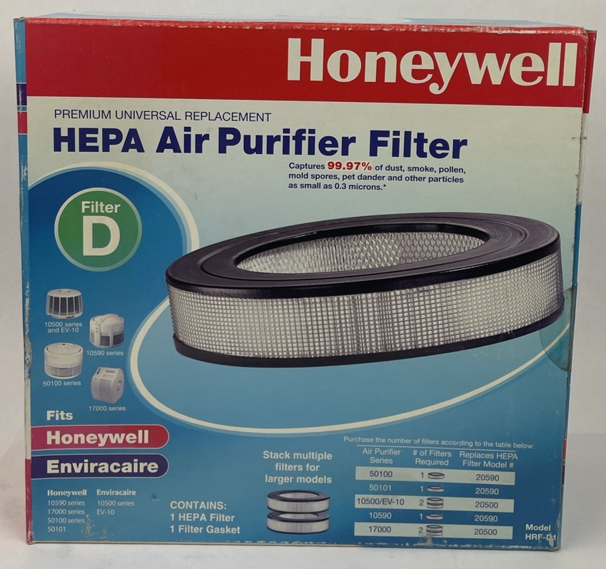 OEM Honeywell HRF-D1 HEPA Air Purifier Filter D Universal Replacement