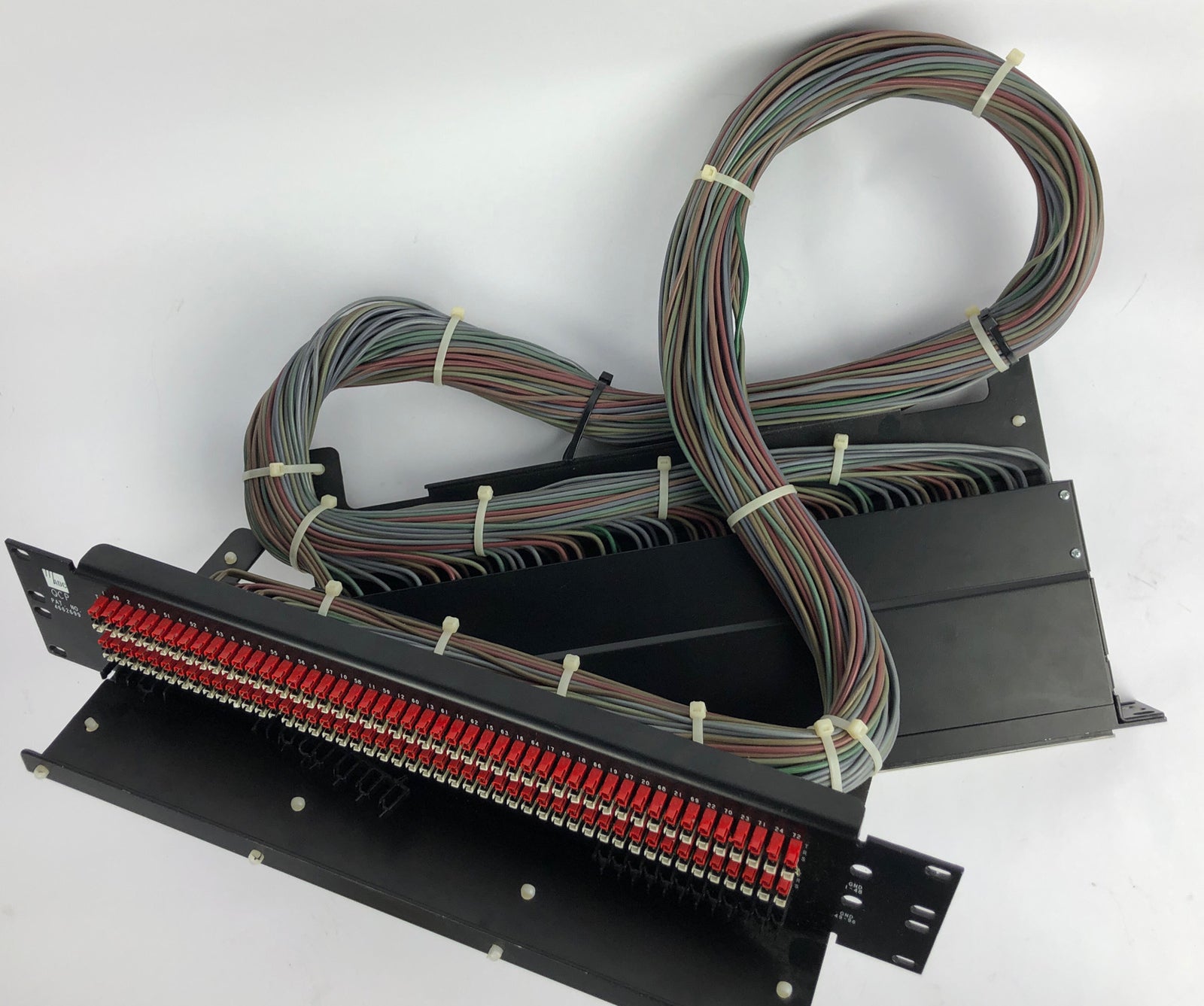 ADC 96 Bantam TT patchbay connected  to ADC UP-96NMKII  PPC RACKMOUNT PATCHBAY 3