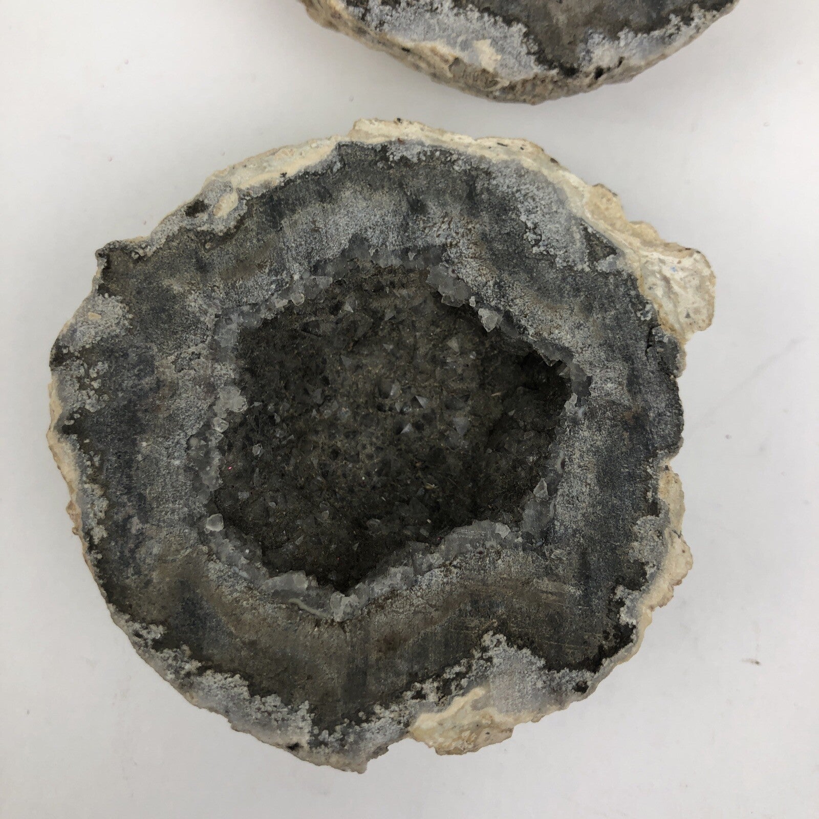 Whole COCONUT GEODE Cut Clear QUARTZ IT SPARKELS GREAT GIFT Each 1.5” X 3” Each