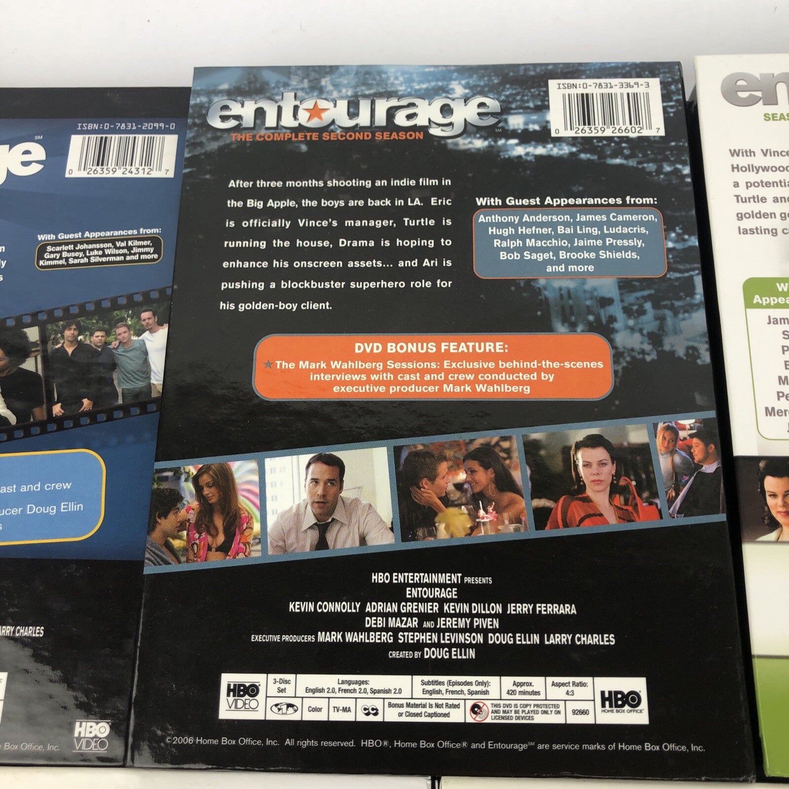 Entourage HBO Series DVD Set Lot Complete Seasons 1-4 - MINT CONDITION