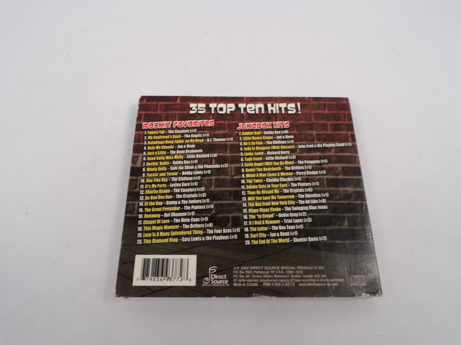 The Ultimate Jukebox Collection Yakety Yak My Boyfriend's Back Raindrops CD#28