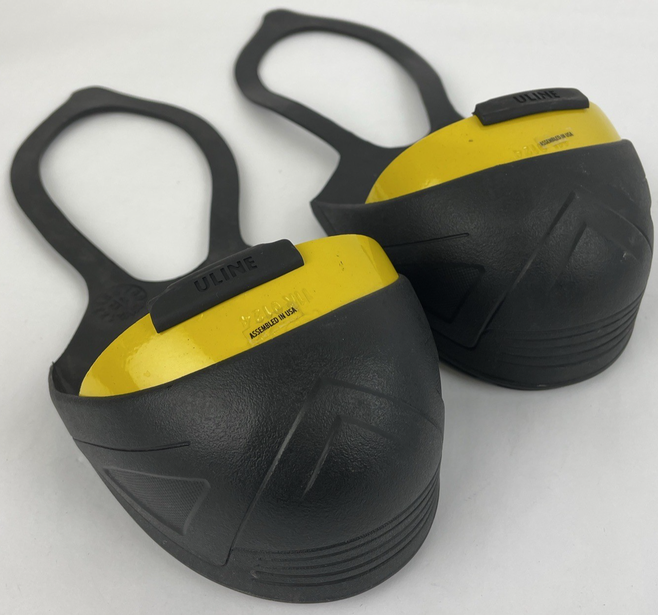 3 x ULINE S-22258-M Quick Fit Steel Toe Cap Medium LOT OF 3 PAIRS Yellow / Black