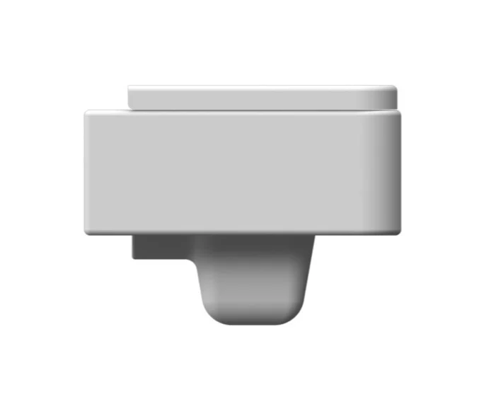 Scarabeo 8301 Bathroom Modern Wall Mount Toilet Ceramic Squared