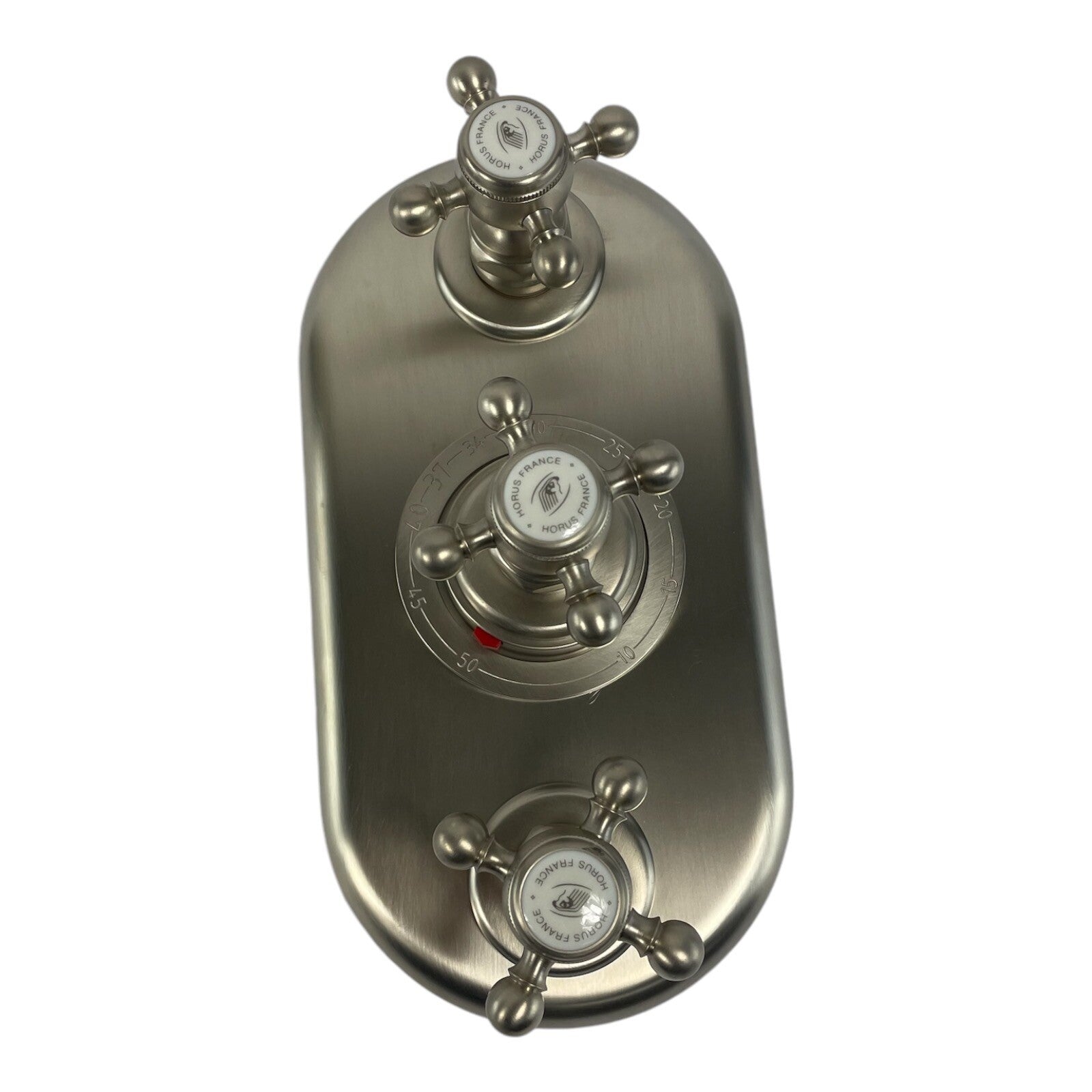 Horus France Julia 527 matte nickel thermostatic shower valve trim