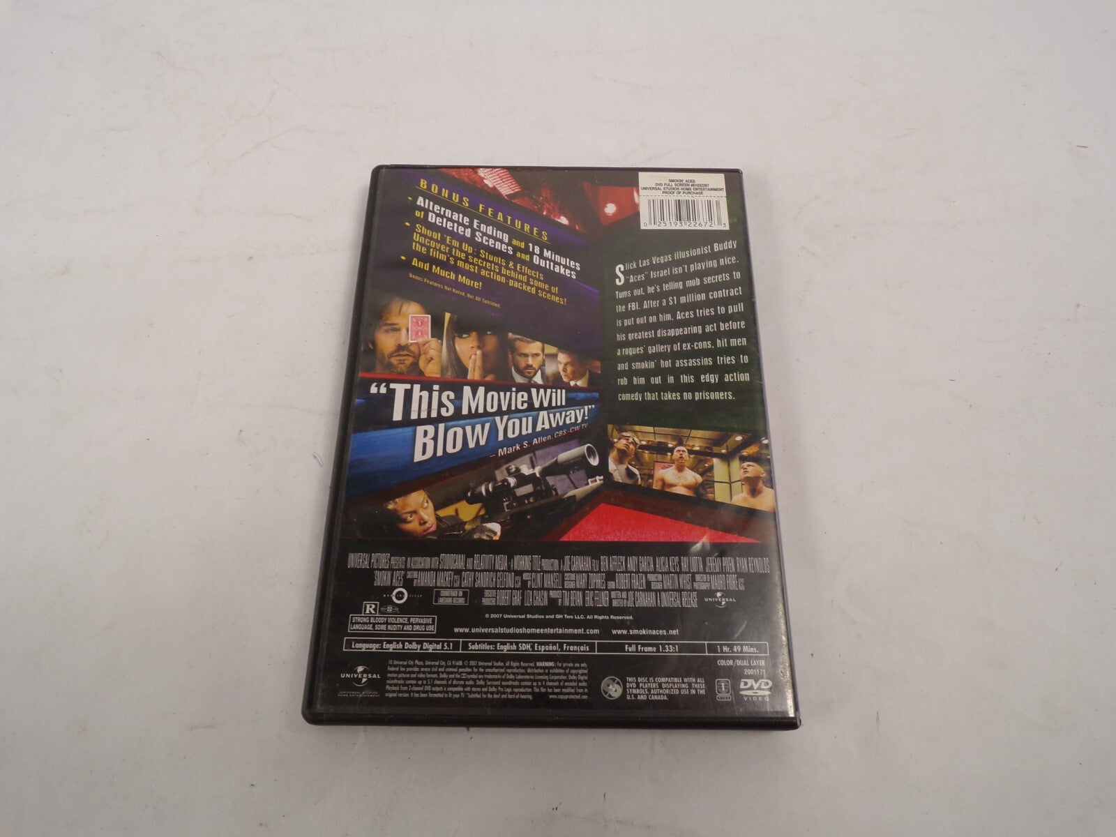 Smokin'Aces Ben Affleck Jason Bateman Common Andy Action DVD Movies