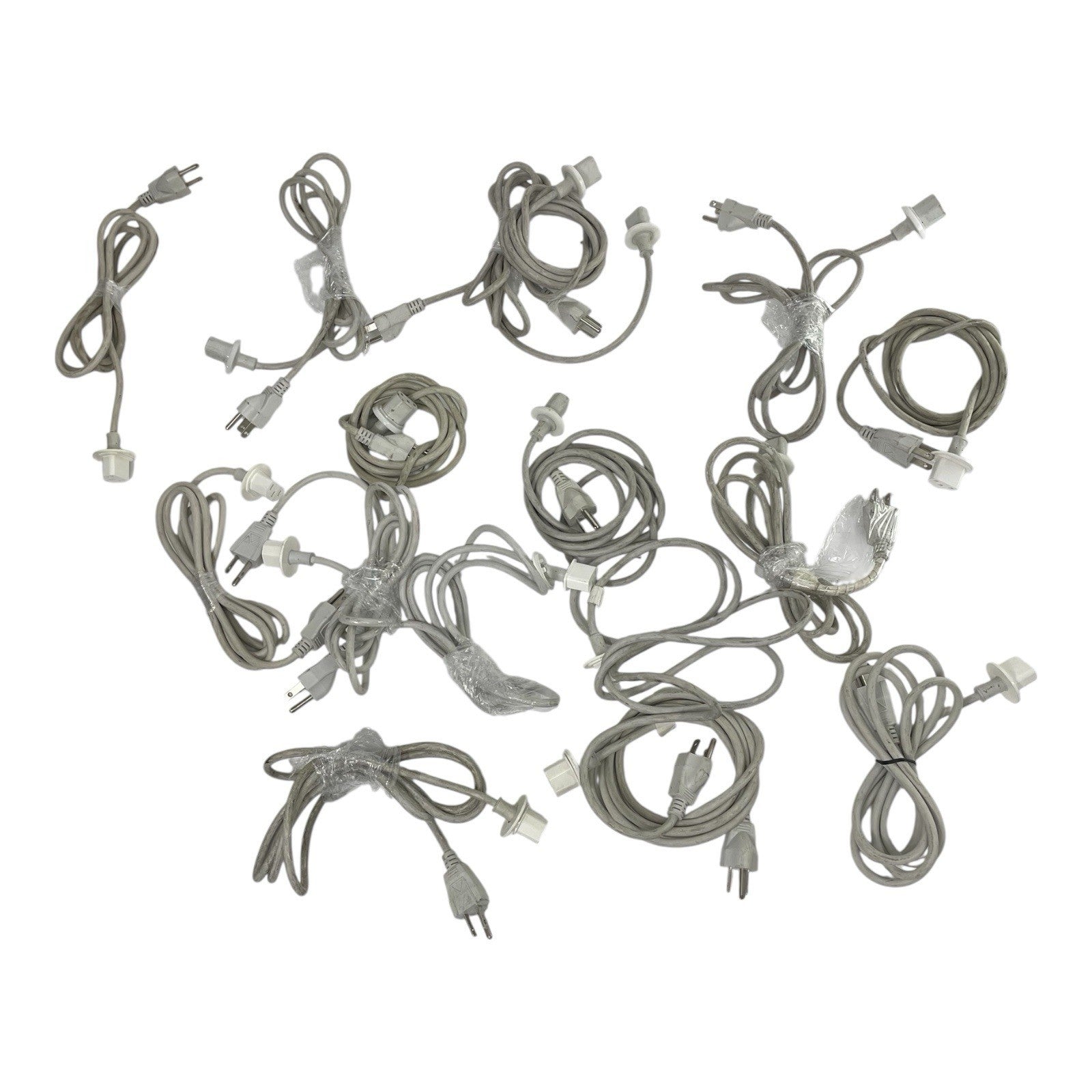 Lot of 16 Apple iMac Power Cords 6ft 2-Prong & 3-Prong OEM Assorted Cables