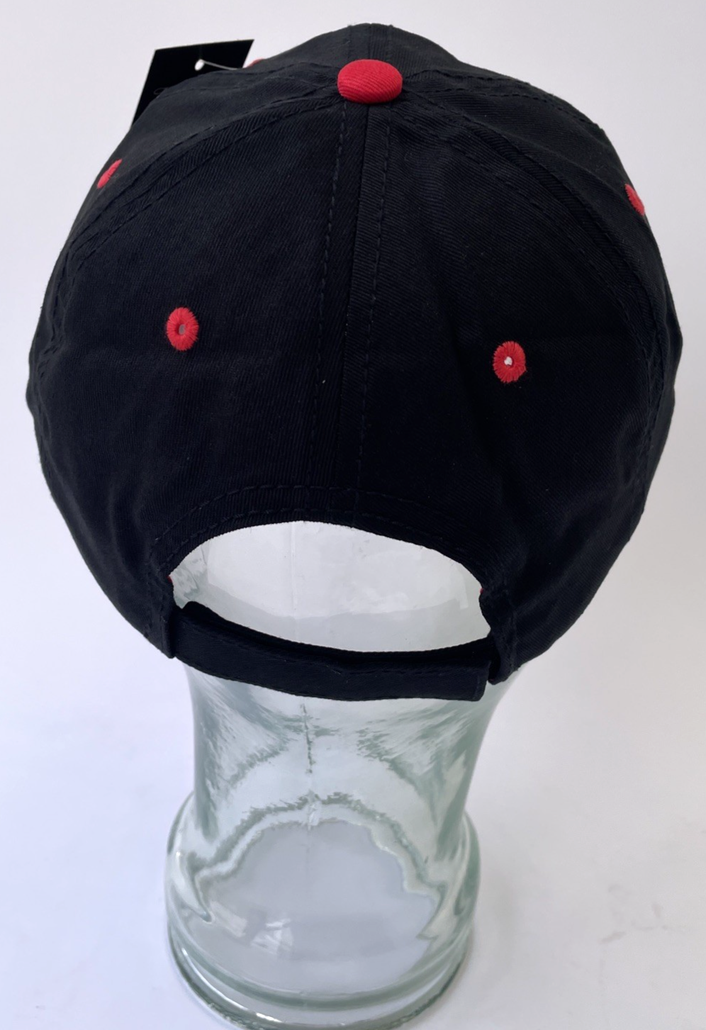 2017 Budweiser Black Hat Black w Red Accents Cap Adjustable Unisex Adult