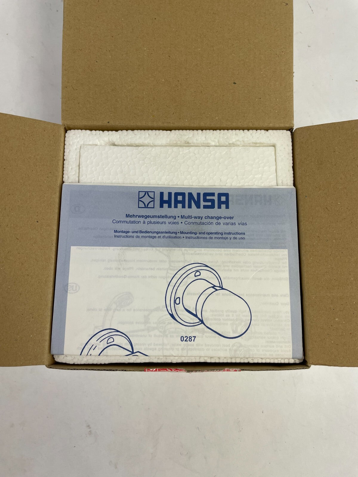 Hansa HANSASTELA 0287 9132 0017 chrome multi-port diverter trim kit wall mounted