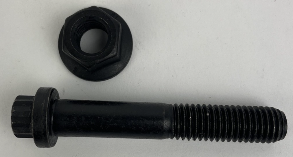 3 x 12 Point Flanged Ferry Bolt = 10.9 Steel F-C 2.75" 70mm Length w Flange Nut