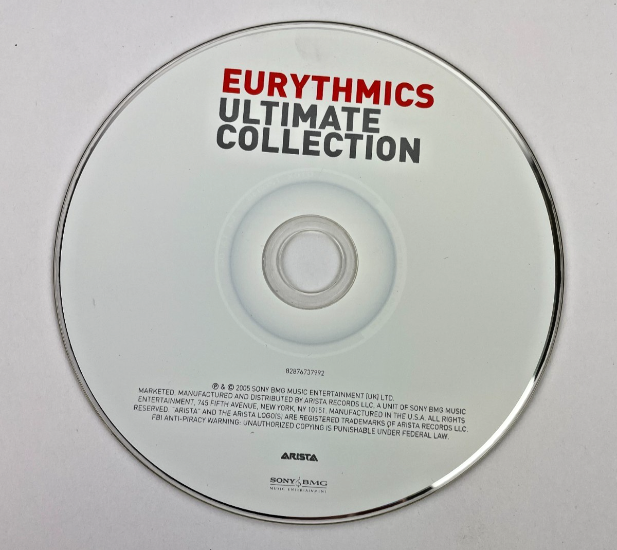 Eurythmics – Ultimate Collection Digital Audio CD RCA Records 2005