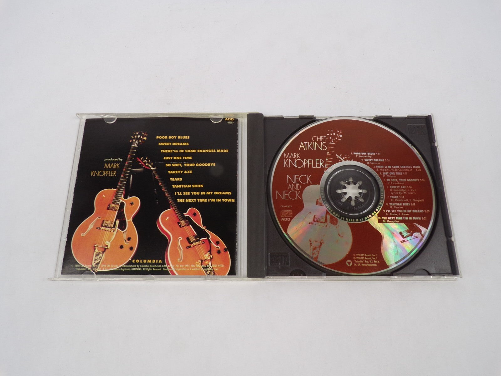 Chet Atkins Mark Knopfler Neck And Neck Columbia Poor Boy Sweet Dreams JustCD#63