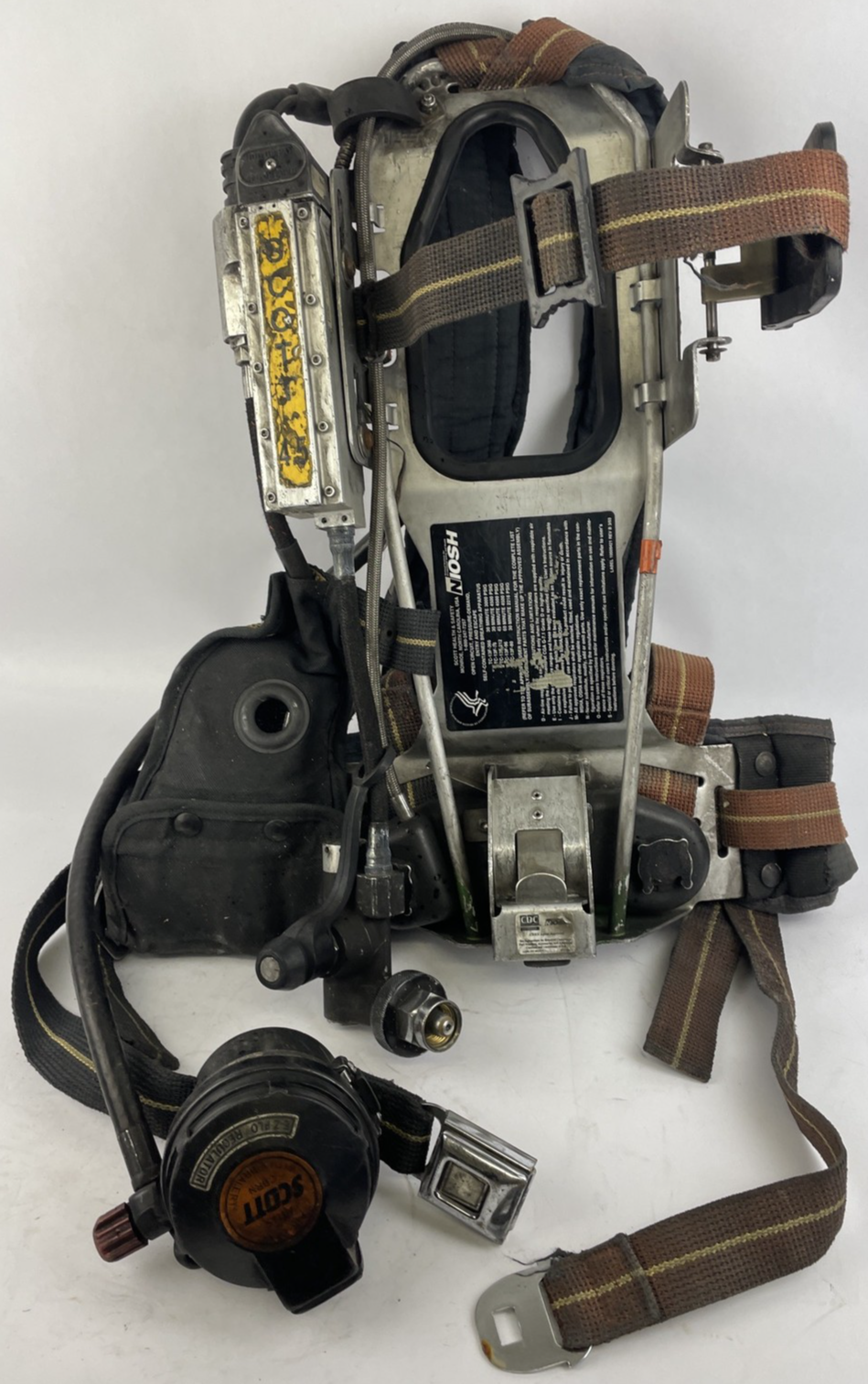 SCOTT SAFETY 4.5 4500 SCBA Air Pack Harness EZ-Flow Air Pak Plus with Sensor M