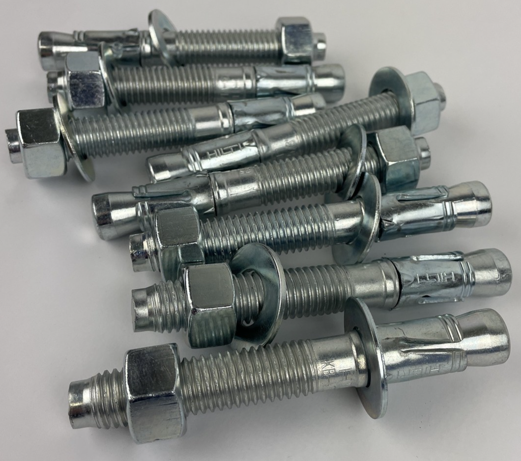 Lot of 8 x OEM Hilti 4-1/2” KB-VT5 5/8" Concrete Anchor Bolt