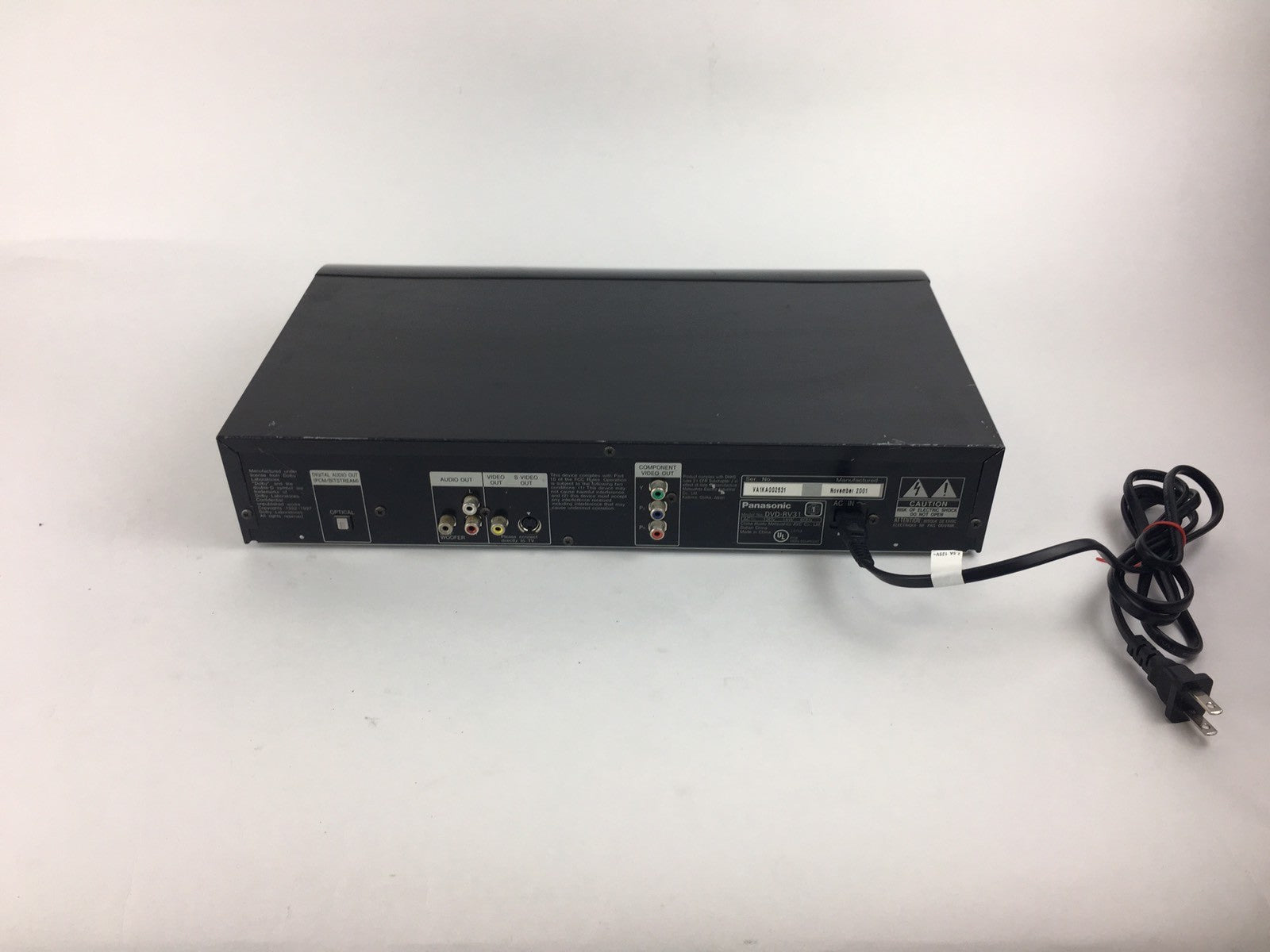  DVD-RV31K DVD CD MP3 Playback Panasonic 