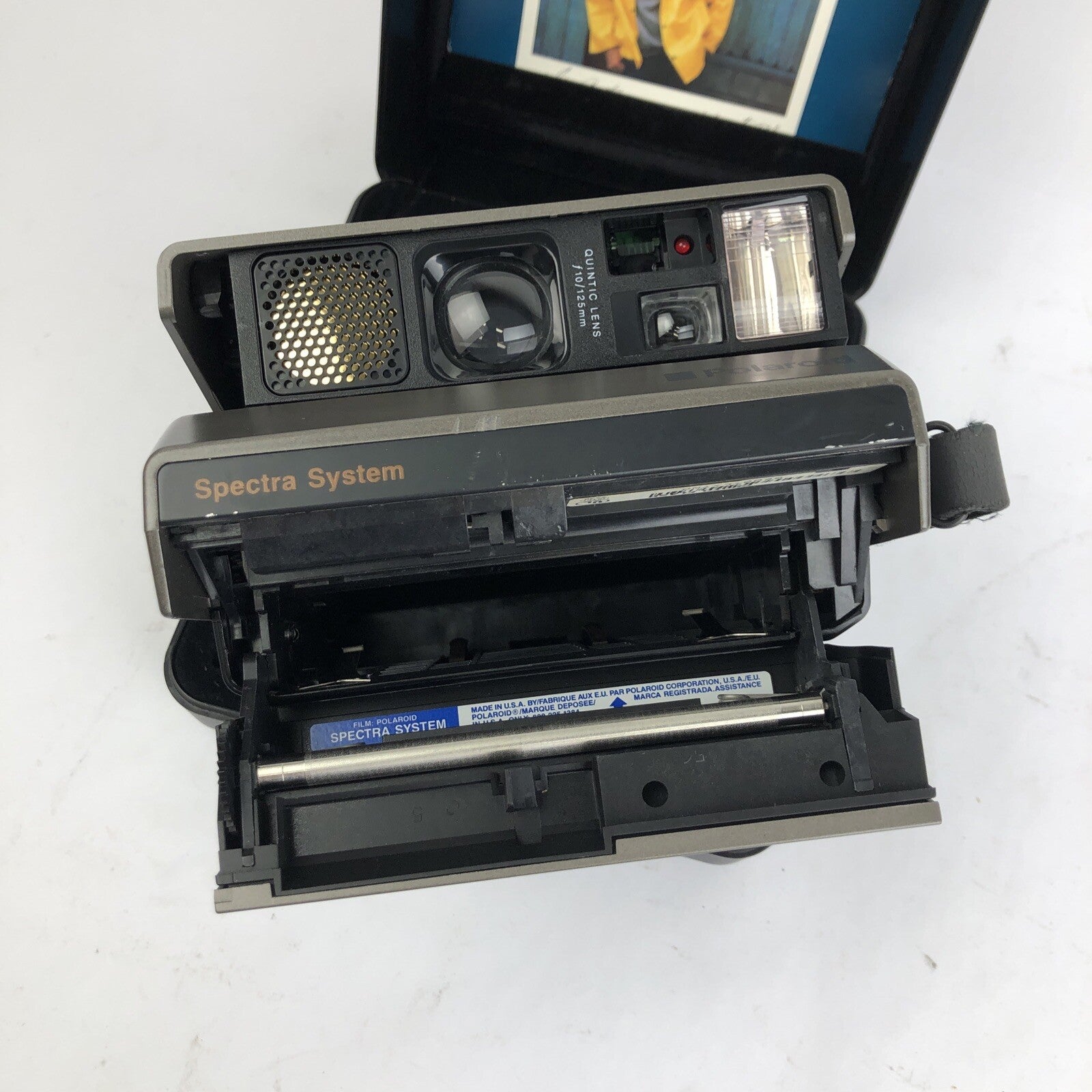 Vintage Polaroid Spectra System Camera And Hard Case w Manual VGC LOOK